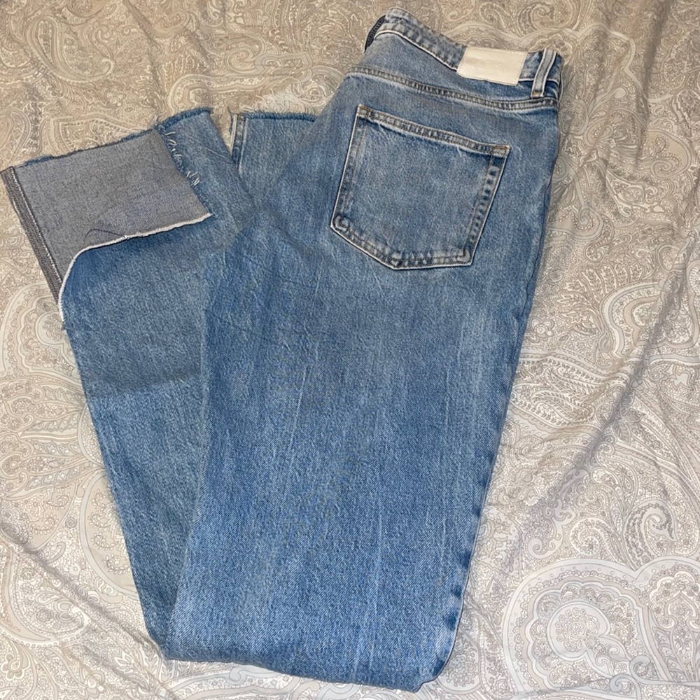 Zara slit flared jeans